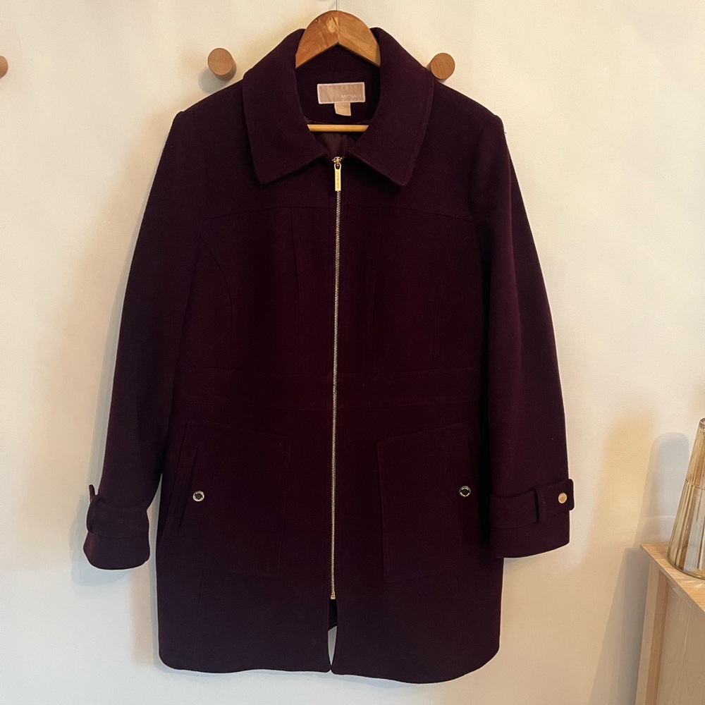 Michael Kors Deep Burgandy Coat